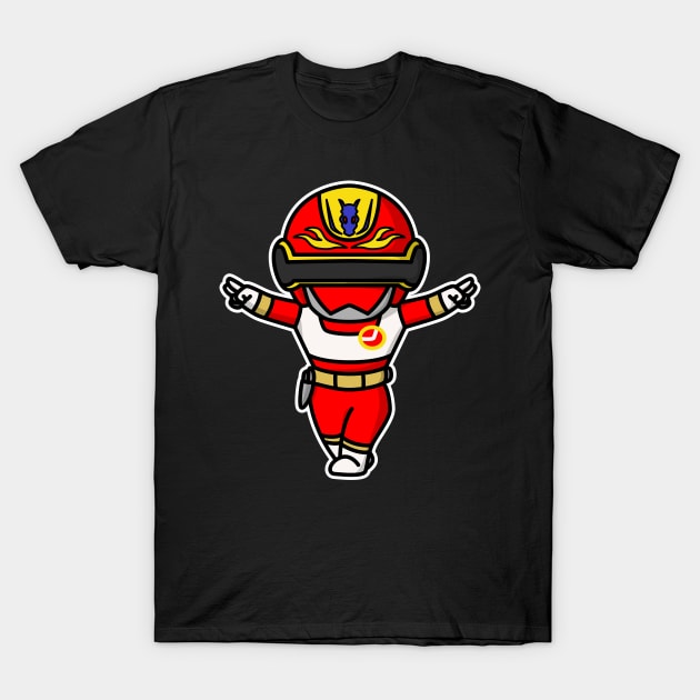 ChangeDragon Super Sentai Chibi Style Kawaii T-Shirt by The Toku Verse